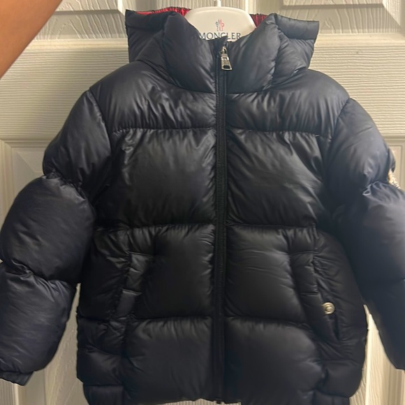 Navy Baby Moncler with red inside 9-12 months 76cm Authentic - Picture 1 of 5